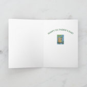 ST. PATRICKS DAY IRISH SQUIRREL GREETING CARD Vers Karte (Innenseite)