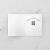 ST. PATRICKS DAY IRISH SQUIRREL GREETING CARD Vers Karte (Innenseite)