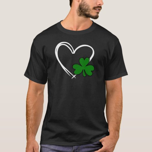 St. Patrick's Day Irish Stolz Glück Klee Kleeblatt T-Shirt (Vorderseite)