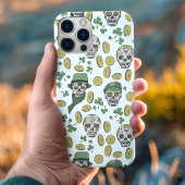 St Patrick's Day Irish Sugar Skull Custom Case-Mate iPhone Hülle