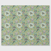 St Patrick's Day Irish Sugar Skull Custom Geschenkpapier (Flach)