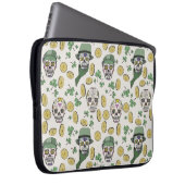 St Patrick's Day Irish Sugar Skull Custom Laptopschutzhülle (Vorne Rechts)