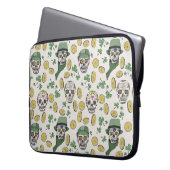 St Patrick's Day Irish Sugar Skull Custom Laptopschutzhülle (Vorderseite Links)