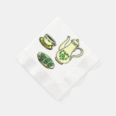 St. Patrick's Day Irish Tea Set Paper Napkins Serviette (Ecke)