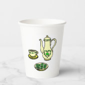 St. Patrick's Day Irish Tea Set Pappbecher (Vorderseite)