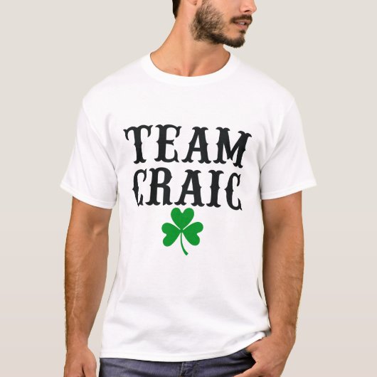 St. Patrick's Day Irish Team Craic, ZFJ T-Shirt (Vorderseite)