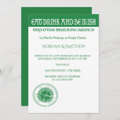 St Patricks Day Irish Themed Morgens Brunch Einladung (Vorne/Hinten)