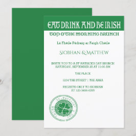 St Patricks Day Irish Themed Morgens Brunch Einladung