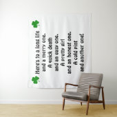 St. Patrick's Day Irish Toast Wandteppich (Beispiel)