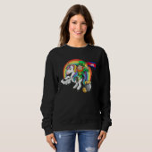 St Patricks Day Irish Unicorn Cambodia Khmer Cambo Sweatshirt (Vorne ganz)