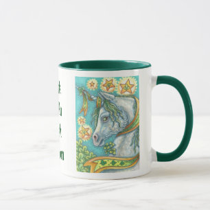 ST. PATRICK'S DAY IRISH UNICORN TASSE *Anpassen