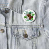 St. Patrick's Day Irish Water Spaniel Button (Beispiel)