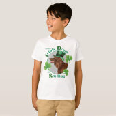 St. Patrick's Day Irish Water Spaniel T-Shirt (Vorne ganz)