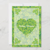 St. Patrick's Day Irish wedding Brautparty Einladung (Rückseite)