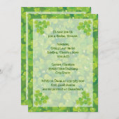 St. Patrick's Day Irish wedding Brautparty Einladung (Vorne/Hinten)