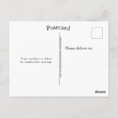 St Patrick's Day Irish Zeppelin Kleeblatts Glitzer Postkarte (Rückseite)