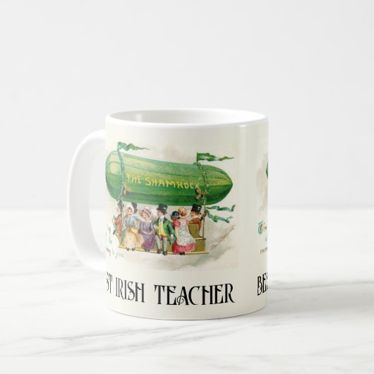 St. Patrick's Day Irland Bester Irish Teacher Fun Kaffeetasse (Vorderseite Links)
