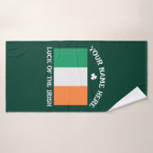 St Patrick's Day Irland Flagge Benutzerdefinierter Badehandtuch (Badehandtuch)
