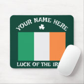 St. Patrick's Day Irland Flagge Benutzername Shamr Mousepad (Mit Mouse)