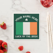 St. Patrick's Day Irland Flagge Benutzername Shamr Serviette (Beispiel)