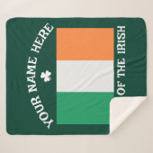 St. Patrick's Day Irland Flagge Benutzername Shamr Sherpadecke (Vorderseite (Horizontal))