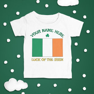 St. Patricks Day Irland Flagge Benutzername Shamro Baby T-shirt