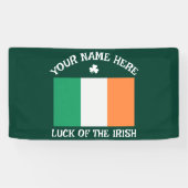 St. Patricks Day Irland Flagge Benutzername Shamro Banner (Horizontal)