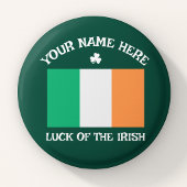 St. Patricks Day Irland Flagge Benutzername Shamro Button