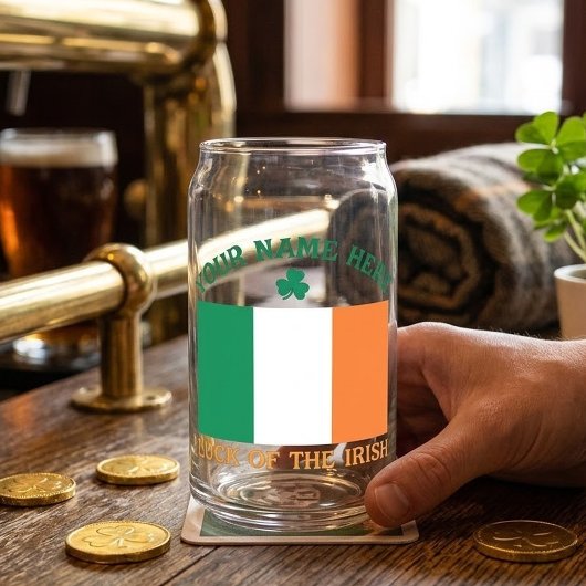 St. Patricks Day Irland Flagge Benutzername Shamro Dosenglas