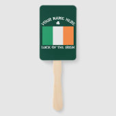 St. Patricks Day Irland Flagge Benutzername Shamro Fächer (Rückseite)
