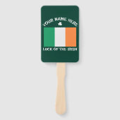 St. Patricks Day Irland Flagge Benutzername Shamro Fächer (Vorderseite)