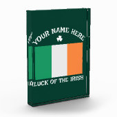 St. Patricks Day Irland Flagge Benutzername Shamro Fotoblock (Links)