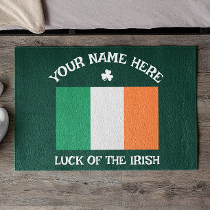 St. Patricks Day Irland Flagge Benutzername Shamro Fußmatte