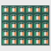St. Patricks Day Irland Flagge Benutzername Shamro Geschenkpapier (Flach)