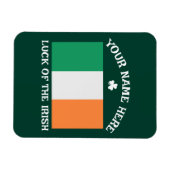 St. Patricks Day Irland Flagge Benutzername Shamro Magnet (Horizontal)