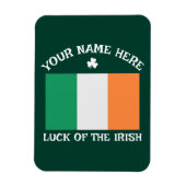 St. Patricks Day Irland Flagge Benutzername Shamro Magnet (Vertikal)