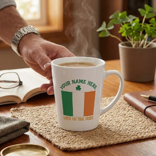 St. Patricks Day Irland Flagge Benutzername Shamro Milchtasse
