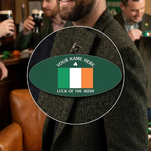 St. Patricks Day Irland Flagge Benutzername Shamro Namenschild