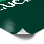 St. Patricks Day Irland Flagge Benutzername Shamro Poster (Ecke)