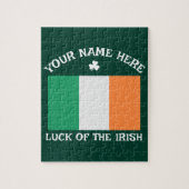 St. Patricks Day Irland Flagge Benutzername Shamro Puzzle (Vertikal)