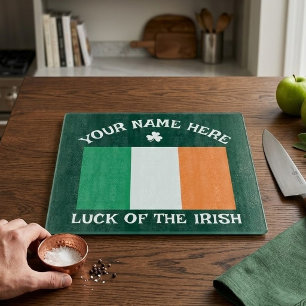 St. Patricks Day Irland Flagge Benutzername Shamro Schneidebrett