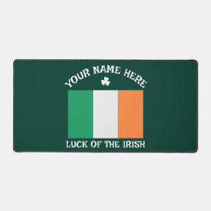 St. Patricks Day Irland Flagge Benutzername Shamro Schreibtischunterlage