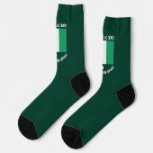 St. Patricks Day Irland Flagge Benutzername Shamro Socken (Linkes Detail)