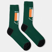 St. Patricks Day Irland Flagge Benutzername Shamro Socken (Rechts)