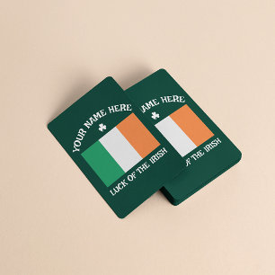 St. Patricks Day Irland Flagge Benutzername Shamro Spielkarten