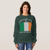 St. Patricks Day Irland Flagge Benutzername Shamro Sweatshirt (Vorne ganz)