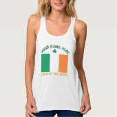 St. Patricks Day Irland Flagge Benutzername Shamro Tank Top (Vorderseite)