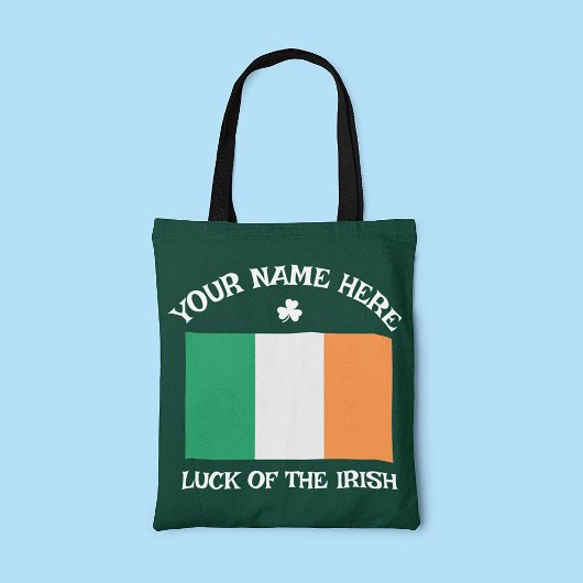 St. Patricks Day Irland Flagge Benutzername Shamro Tasche