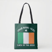 St. Patricks Day Irland Flagge Benutzername Shamro Tasche (Vorderseite)