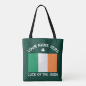 St. Patricks Day Irland Flagge Benutzername Shamro Tasche (Rückseite)